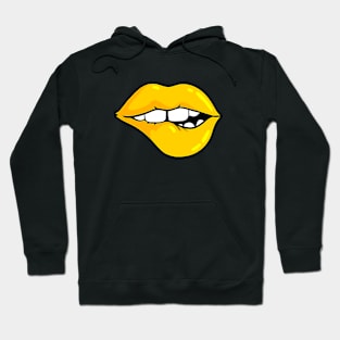 Kinky Yellow Lips Hoodie